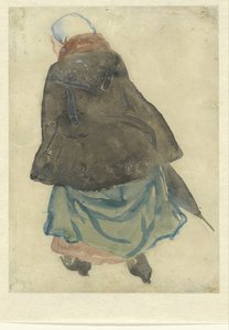 koşan kadın by Leo Gestel (signed by artist)