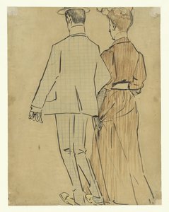 yürüyen çift by Leo Gestel (signed by artist)
