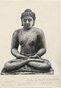 Borobudur'daki Buda by Leo Gestel