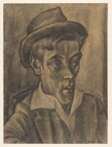 Şapkalı adam büstü by Leo Gestel