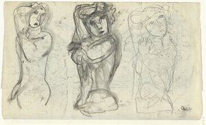 üç çıplak kadın by Leo Gestel