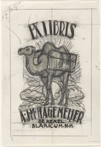 Antonius Johannes Maria Hagemeijer tarafından bir ekslibris tasarımı by Leo Gestel