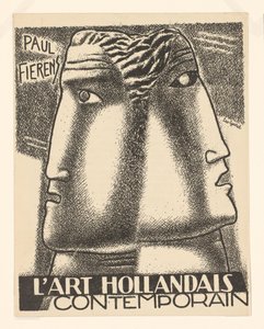 Paul Fierens tarafından çağdaş reprodüksiyon baskı kitap kapağı l'Art Hollandais by Leo Gestel