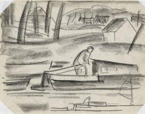 dümende kaptan by Leo Gestel