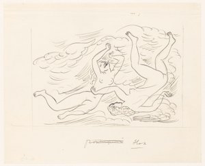 Yüzme iki çıplak kadın by Leo Gestel
