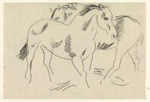 İki at by Leo Gestel