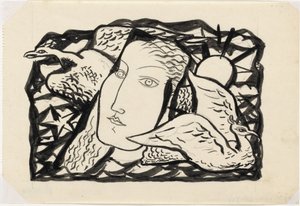 Paul Fierens'in 'L'art Hollandais contemporain' kitabı için Venus Vignette by Leo Gestel