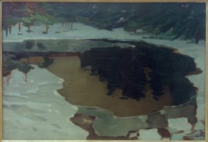 Moorsee kış by Leo Putz