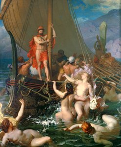 Ulysses ve Sirenler by Leon Auguste Adolphe Belly