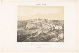 Dinan ve nehir üzerindeki viyadük manzarası Rance Vue de Dinan ödülü de la Vallée des Noyers (nesne üzerine başlık) Çağdaş Fransa (dizi başlığı) La France de nos jours (nesne üzerine dizi başlığı)