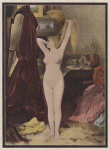 Model (renkli taş) by Leon Auguste Cesar Hodebert