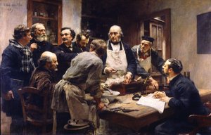 Claude Bernard'ın College de France'daki dersi by Leon Augustin Lhermitte