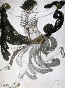 Kleopatra, bale kostüm tasarımı, 1909 by Leon Bakst