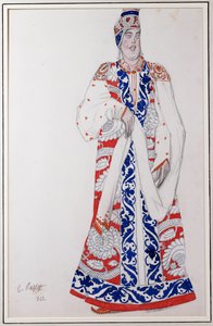 "Moskova" için kostüm tasarımı, 1922 by Leon Bakst