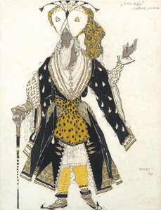 Mavi Tanrı Balesi için kostüm tasarımı, R. Hahn, 1911 by Leon Bakst