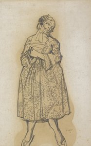 Les femmes de bonne mizah balesi için kostüm tasarımı İyi Huylu Hanımlar, 1917 by Leon Bakst