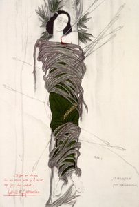 Balerin Ida Rubinstein için kostüm tasarımı, 1911 by Leon Bakst