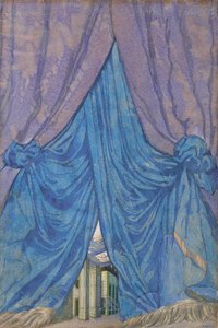 Uyuyan güzel bale için perde tasarımı P. Tchaikovsky, 1921. by Leon Bakst