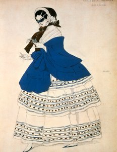 Estrella, Robert Schumann tarafından bestelenen bale Karnavalı için bir kostüm tasarımı, 1919