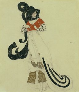 Fantazi Elbise Kostüm Tasarımı, c. 1914 by Leon Bakst