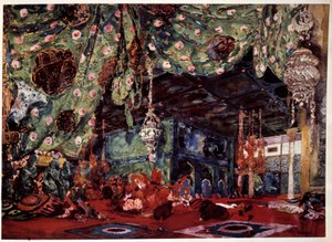 Leon Bakst (1866-1924), Rus ressam ve Nicholas (Nikolai) Rimski Korsakov