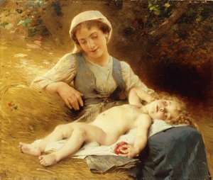 Uyuyan Çocuğuyla Bir Anne, 1896