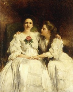 Anne ve Kızı, 1905 by Leon Bonnant