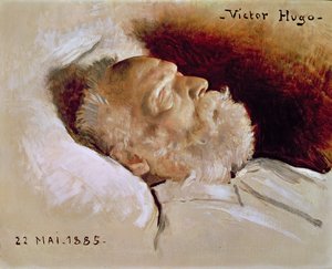 Portrait of Victor Hugo (1802-85) on his deathbed, 22nd May 1885 
