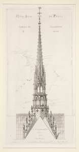 Notre Dame de Paris: Çerçevedeki Ok ve Kurşun by Leon Gaucherel