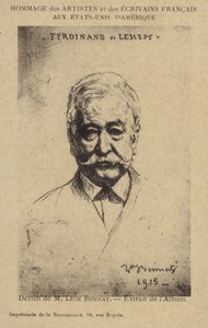 Ferdinand de Lesseps (1805-1894), Fransız girişimci ve kanal oluşturucu by Leon Joseph Florentin Bonnat