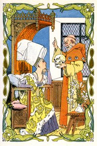 Frere Jean Turelure Dame Violante une tete de mort