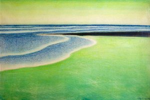 Yeşil Deniz Manzarası by Leon Spilliaert