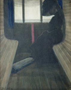 Trendeki Kadın, Dul by Leon Spilliaert