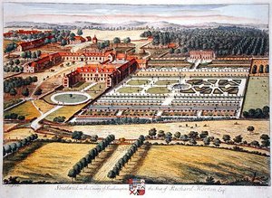 Johannes Kip (c.1652-1722) tarafından oyulmuş Southampton ilçesinde Southwick (gravür)