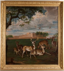 Hyde Park'ta alageyik by Leonard (style of) Knyff