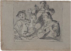 Mum Işığında Bir Tavernada Oynayan Şarkıcılar, Ud Oyuncuları ve Zil Çalan Dörtlü, 1620-1628. by Leonard Bramer