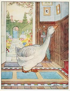 Goosey, Goosey Gander, Nerede Gezeyim, Bir Tekerleme Resimli Kitaptan, pub. 1914. by Leonard Leslie Brooke