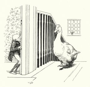 Goosey, goosey, gander (gravür) by Leonard Leslie Brooke
