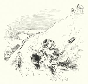 Jack ve Jill tepeye çıktılar (gravür) by Leonard Leslie Brooke