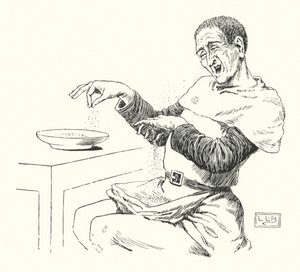 Peter Piper bir parça biber turşusu aldı (gravür) by Leonard Leslie Brooke