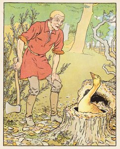 Altın Kaz (renkli taş baskı) by Leonard Leslie Brooke