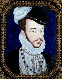 Charles IX, Fransa Kralı (1550-1574) portresi. Leonard Limosin