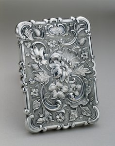 Arama Kartı Kılıfı, c. 1847-1850 (gümüş) by Leonard and Wilson