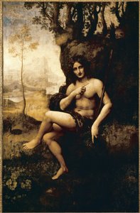 Bacchus (tuval üzerine aktarılmış yağ by Leonardo da (studio of) Vinci
