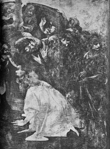 Magi'nin Hayranlığı - Sağ alt kısım, c1481 1945 by Leonardo da Vinci