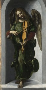 Vielle ile Yeşil Bir Melek, c. 1490-1499 by Leonardo da Vinci,