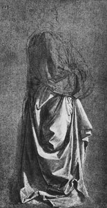 Ayakta Duran Bir Figür için Perdelik Dökümü, c1470 1945 by Leonardo da Vinci