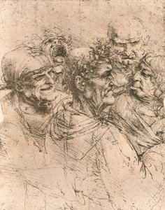 Karikatür çizimi, c1472-c1519 1883 by Leonardo da Vinci