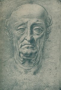 Yaşlı Bir Adamın Başı, 15. yüzyıl, 1932 by Leonardo da Vinci