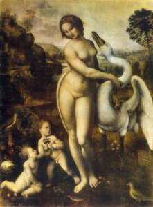 Kuğu ile Leda by Leonardo da Vinci